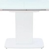 Обеденный стол Leset Денвер 1Р (белый/стекло белое)