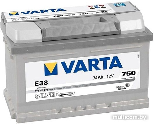Автомобильный аккумулятор Varta Silver Dynamic E38 574 402 075 (74 А/ч)