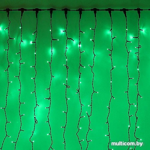 Световой дождь Luazon Занавес 3W 1440 Led (2x6 м, зеленый) [1080282]