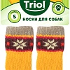 Носочки для животных Triol Снежинка 12231039 (S, желтый)