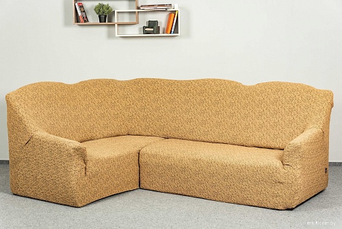 Чехол для дивана Софатэкс Люкс ПО-10 Венеция без оборки (кофе с молоком)