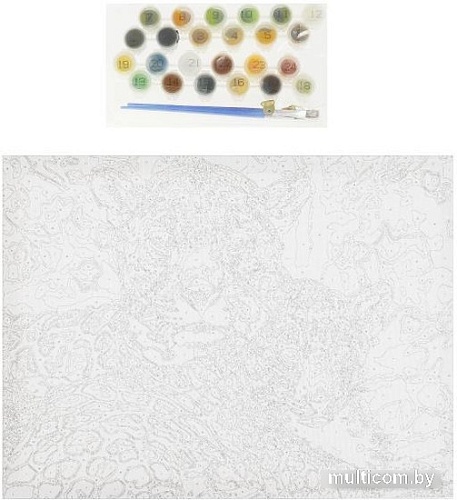 Картина по номерам MultiArt Леопарды CANV30X40-MULTI46