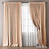 Комплект штор и гардин Pasionaria Омма 340x230 (3 шт, бежевый)