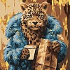 Картина по номерам ILikeGift Шикарный леопард H181