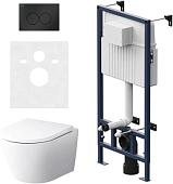 Унитаз подвесной AM.PM IS70138.741701 (с сиденьем и кнопкой смыва)