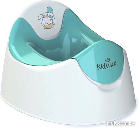 Детский горшок Kidwick Трио KW090101 (белый/бирюзовый)