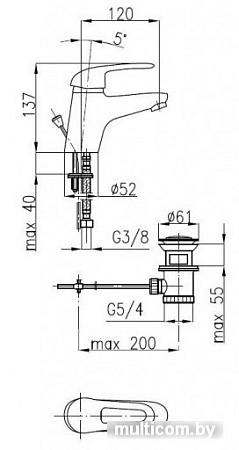 Смеситель Armatura Albit 4602-815-00