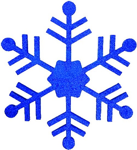 Елочные игрушки Neon-night Снежинка классическая (66 см, синий) [502-373]