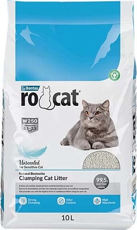 Наполнитель для туалета RoCat W250 без запаха 10 л