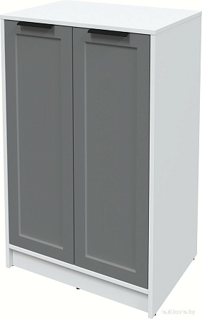 Тумба Интерлиния Концепт Тренд КТ-Т64 (белый платинум/серый)