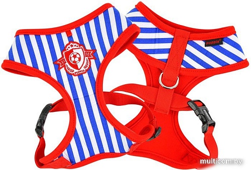 Шлейка Puppia Sport PATA-HA1735-RB-S (красный/голубой)