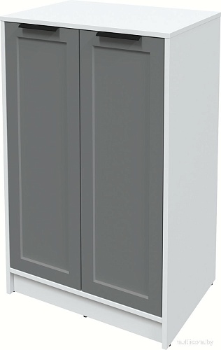 Тумба Интерлиния Концепт Тренд КТ-Т64 (белый платинум/серый)