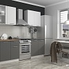 Готовая кухня ЭлиГард Виктория 2.0 (белый/дымчатый алмаз/дуб бунратти)