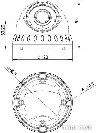 CCTV-камера Orient AHD-955-KF5V-4