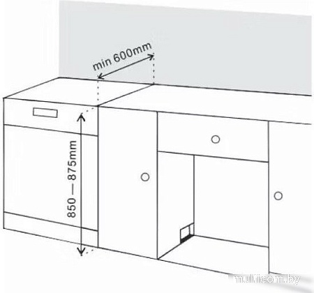 Отдельностоящая посудомоечная машина ARDO DTH1563X2