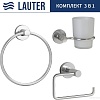 Набор аксессуаров для ванной Lauter 21TS20115 + 21TS2017 + 21TS20111 (Chrome, 3 предмета)