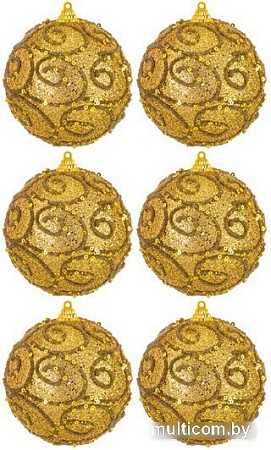 Елочная игрушка Elan Gallery Вензеля 970115 (золото)