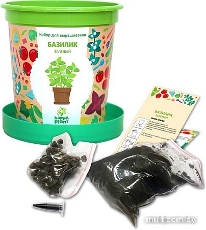 Набор для опытов Happy plant Базилик зеленый hpn-14