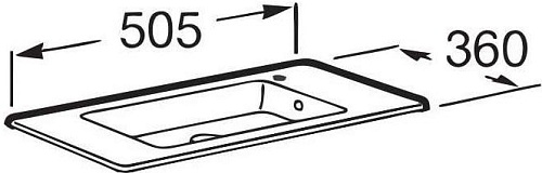 Умывальник Roca Debba Unik 732799J00Y