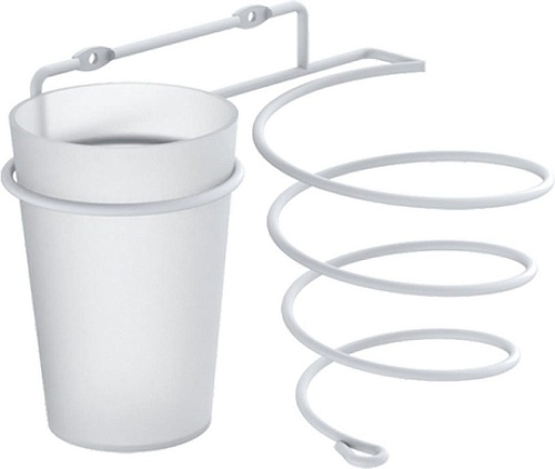 Стакан для зубной щетки и пасты Potato P28-7 (с держателем для фена)