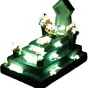 Декорация Aqua Della Надгробие с цветами светящаяся 234/466643