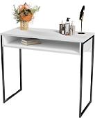 Консольный стол Soma СПМ-4-METAL (белый/черный)