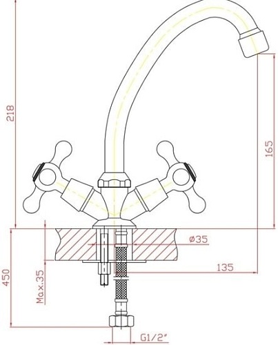 Смеситель Zollen Dortmund DO75420311-1