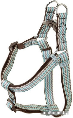 Шлея Doog Benji HARBBZ-L (коричневый/голубой)