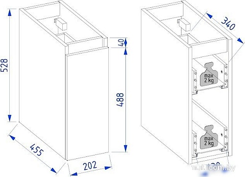 Lauter Шкаф Cargo Mia 20 (кашемир)