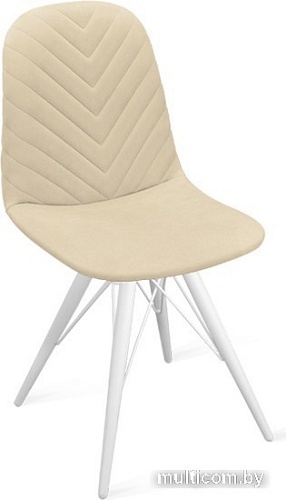 Стул Трия Шерри К3 (белый матовый/велюр Confetti Cream)