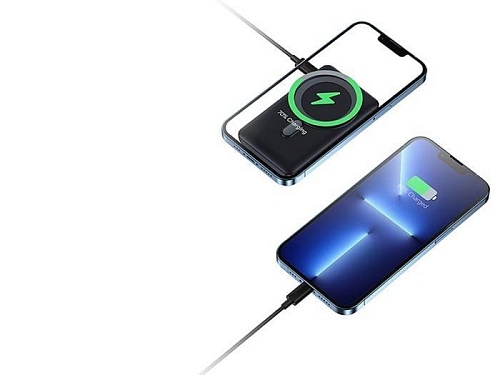 Внешний аккумулятор Baseus Magnetic Bracket Wireless Fast Charge 10000mAh (синий)