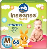 Подгузники Inseense Classic Plus M 6-11 кг InsCM66Lime (66 шт)