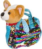 Классическая игрушка Bondibon Милота Собачка Чихуахуа в голубой сумке ВВ3969