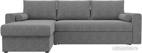 Угловой диван Mio Tesoro Верона левый (рогожка, серый)