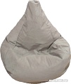 Кресло-мешок LoftyHome Груша L (велюр, серый)