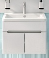 Runo Тумба с умывальником Runo Парма 60 2 двери + Omega 60 (подвесная)