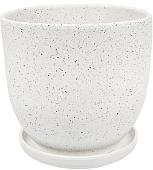 Вазон Вещицы Терраццо BH-93-3 4.7 л (белый)