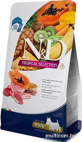 Farmina N&D Tropical Selection Dog Lamb Adult Mini (5 кг)