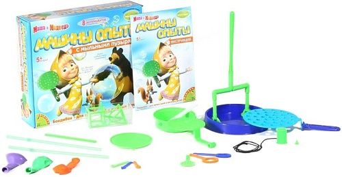 Набор для опытов Bondibon Науки с Буки Машины опыты с мыльными пузырями ВВ1024