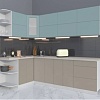 Готовая кухня Интерлиния Мила Матте 1.5x2.5 А правая (океан-луна-травертин серый)
