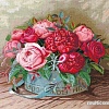 Набор для вышивания Сделай своими руками Пионы и розы П-36С