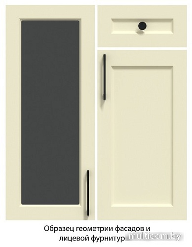 Готовая кухня Интерлиния Тренд 2.8Б (пепел/пепел/опал светлый)