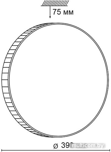 Люстра-тарелка Sonex Dina Amber 2078/DL