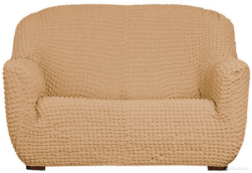 Чехол для дивана Софатэкс Стандарт ПО-14 без оборки (кофе с молоком)