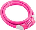 Тросовый велосипедный замок Нора-М №31 (ф12x1500мм, розовый)