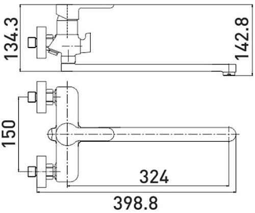 Смеситель Gross Aqua Loft 7121298C-35F
