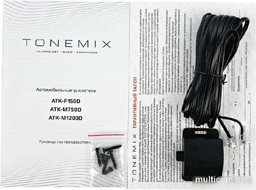 Автомобильный усилитель Tonemix ATK-M1200D