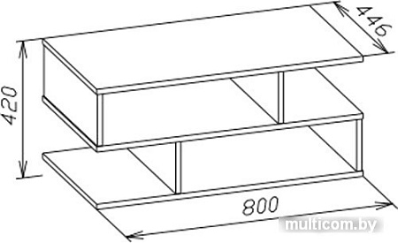 Журнальный столик Сокол СЖ-6 (белый)