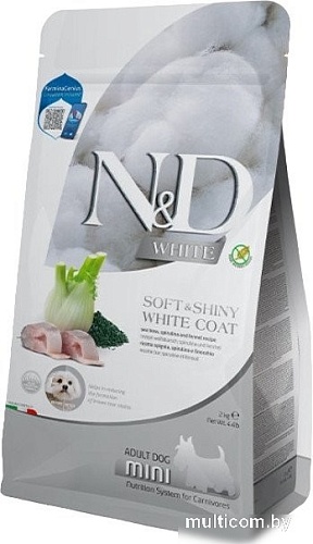 Farmina N&D White Dog Sea Bass Spirulina & Fennel Adult Mini (2 кг)