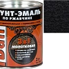 Грунт-эмаль Dali 3 в 1 по ржавчине молотковая 2 л (черный)